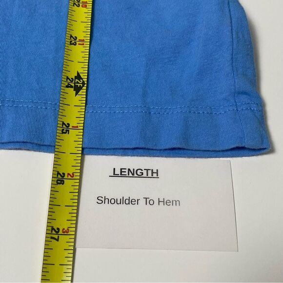 Nike "The Nike Tee" Tank Top Blue W/ Just Do It Logo In Front Men's Size Medium - Picture 6 of 9